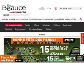 'enbeauce.com' screenshot