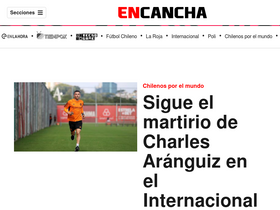 'encancha.cl' screenshot