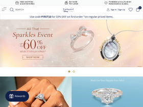 'enchantedfinejewelry.com' screenshot