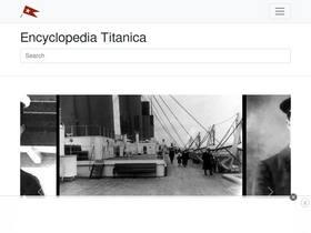 'encyclopedia-titanica.org' screenshot