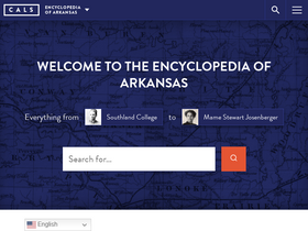 'encyclopediaofarkansas.net' screenshot