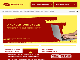 'endometriosis-uk.org' screenshot