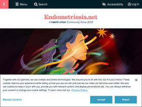 'endometriosis.net' screenshot