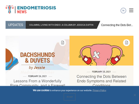 'endometriosisnews.com' screenshot