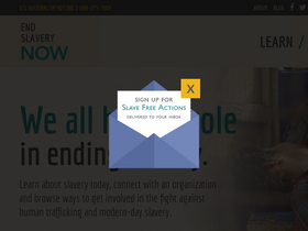 'endslaverynow.org' screenshot