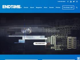 'endtime.com' screenshot