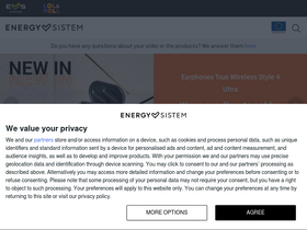 'energysistem.com' screenshot