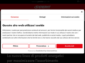 'enervit.com' screenshot
