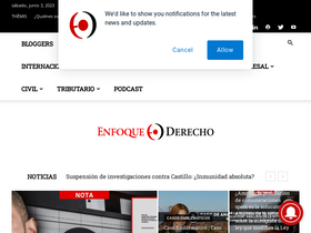 'enfoquederecho.com' screenshot