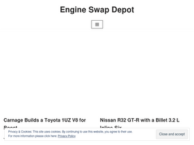 'engineswapdepot.com' screenshot