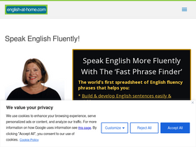 'english-at-home.com' screenshot
