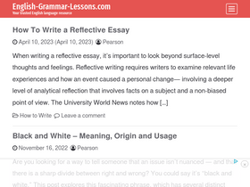 'english-grammar-lessons.com' screenshot