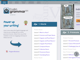 'englishgrammar101.com' screenshot