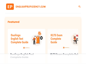 'englishproficiency.com' screenshot