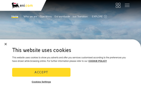 'eni.com' screenshot