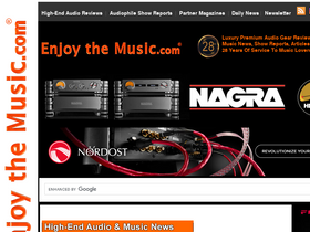 'enjoythemusic.com' screenshot