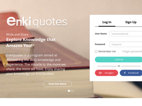 'enkiquotes.com' screenshot