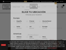 'enriquetomas.com' screenshot
