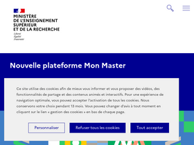 'enseignementsup-recherche.gouv.fr' screenshot