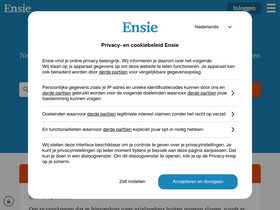 'ensie.nl' screenshot