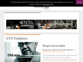 'entandaudiologynews.com' screenshot