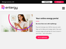 'entergy-louisiana.com' screenshot