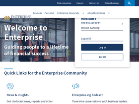 'enterprisebank.com' screenshot