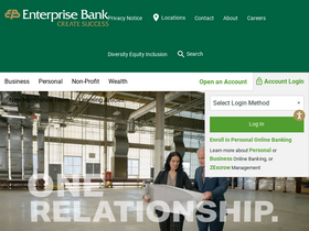 'enterprisebanking.com' screenshot