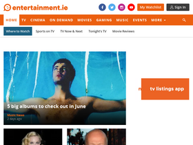 'entertainment.ie' screenshot