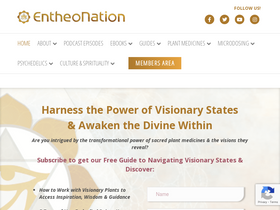 'entheonation.com' screenshot