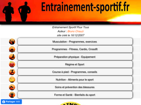'entrainement-sportif.fr' screenshot