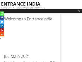 'entranceindia.com' screenshot