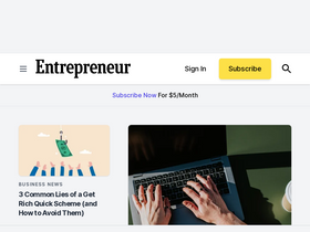 'entrepreneur.com' screenshot