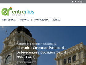 'entrerios.gov.ar' screenshot