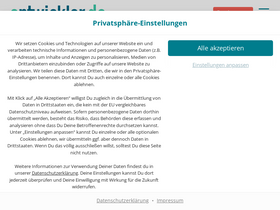 'entwickler.de' screenshot