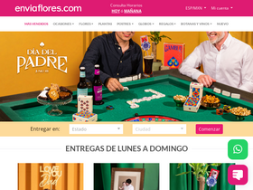 'enviaflores.com' screenshot
