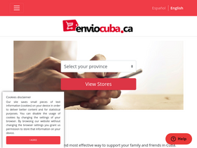 'enviocuba.ca' screenshot