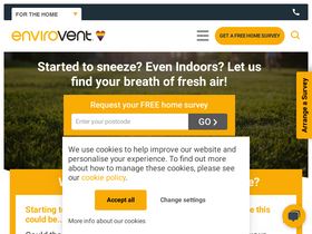 'envirovent.com' screenshot