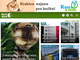 'enviweb.cz' screenshot