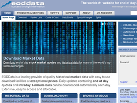 'eoddata.com' screenshot