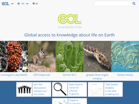 'eol.org' screenshot