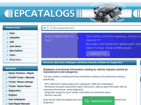 'epcatalogs.com' screenshot