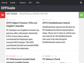 'epfguide.com' screenshot