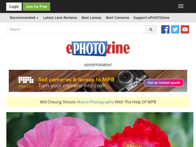 'ephotozine.com' screenshot