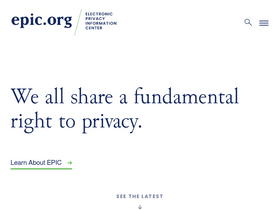 'epic.org' screenshot