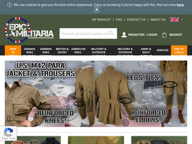 'epicmilitaria.com' screenshot