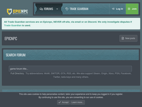 'epicnpc.com' screenshot