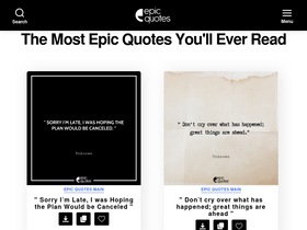 'epicquotes.com' screenshot