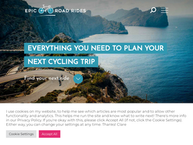 'epicroadrides.com' screenshot