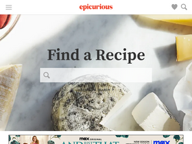 'epicurious.com' screenshot